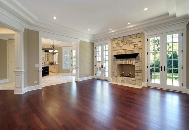 beautiful wood floors in a modern living room